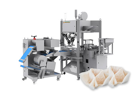 无回皮颗粒馅烘干小馄饨自动成型机